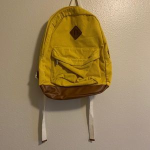 Corduroy & Leather Backpack